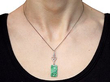 Wearing Antique Carved Jade Pendant