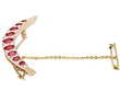 Victorian Ruby Crescent Brooch for Sale