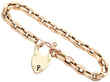 Antique Gold Padlock Bracelet