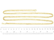 20ct Gold Longuard Chain Necklace size