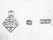 Sterling Silver Cat Condiment Set Hallmarks