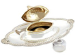 Edwardian Inkstand Silver Gilt open