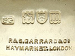 Edwardian Inkstand Silver Gilt hallmarks 