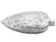 Victorian Silver Heart Flask side