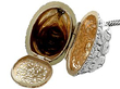 19th Century Vinaigrette in Sterling Silver open