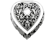 Sterling Silver Heart Shaped Trinket Box