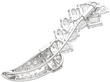 Diamond Cornucopia Brooch