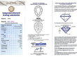 Diamond Cornucopia Brooch Grading Certificate