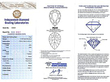 Diamond Cornucopia Brooch Grading Certificate