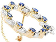 Sapphire Wreath Brooch with Diamonds