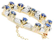 Sapphire Wreath Brooch with Diamonds