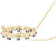 Sapphire Wreath Brooch with Diamonds open