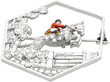 Enamel and Diamond Horse and Jockey Brooch