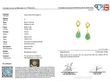 Emerald and Pearl Drop Earrings certificate