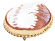 Last Supper Cameo Brooch in Gold