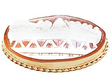 Last Supper Cameo Brooch in Gold