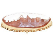 Last Supper Cameo Brooch in Gold