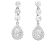 Pear Cut Diamond Drop Earrings for Sale
