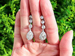 Pear Cut Diamond Drop Earrings for Sale
