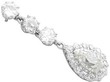 1920s Pear Cut Diamond Drop Earrings