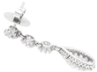 Back of Pear Cut Diamond Drop Earrings
