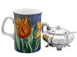 Naturalistic Silver Mustard Pot 