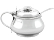 Rounded Silver Mustard Pot