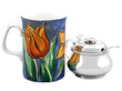 Rounded Silver Mustard Pot