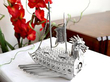 Chinese Silver Battleship Ornament