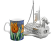 Chinese Silver Battleship Ornament