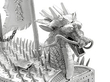 Chinese Silver Battleship Ornament detail 