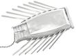 Chinese Silver Battleship Ornament underside