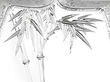 Japanese Hip Flask in Silver detail 