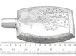 Japanese Hip Flask in Silver size 