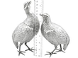 Vintage Silver Bird Figurines