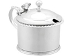 Rounded Silver Mustard Pot