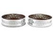 Mahogany Coasters with Sterling Silver