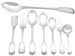 Edwardian Silver Canteen of Cutlery for 12