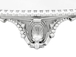 Silver tray detail 