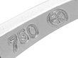 Vintage Diamond Twist Ring Hallmarks