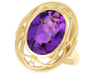 Oval Amethyst Ring in Gold for Sale