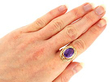 Oval Amethyst Ring in Gold for Sale