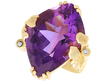 Large Amethyst Ring Yellow Gold for Sale