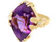 Large Amethyst Ring Yellow Gold for Sale
