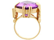 Large Amethyst Ring Yellow Gold for Sale