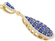 Multi Sapphire Pendant in Yellow Gold