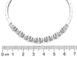 18k White Gold Diamond Bracelet ruler 