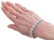 18ct white gold diamond bracelet wearing