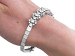 18ct white gold diamond bracelet wearing