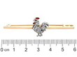 Diamond Cokerel Brooch